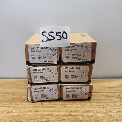 GMS K001-WR-26D-A2 Knob Cylinder Lot Of 6