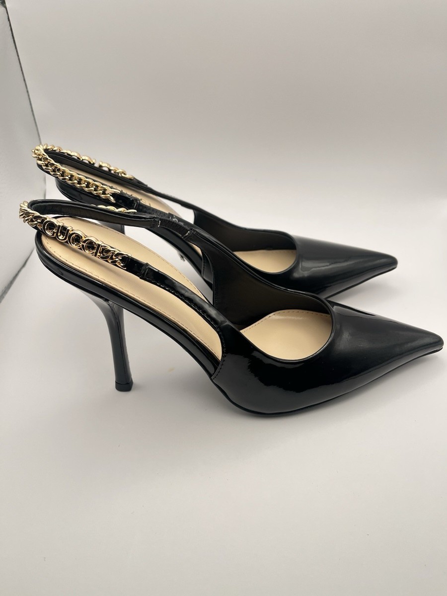 NEW Gucci Signoria Leather EU 39 Slingback Pump | eBay