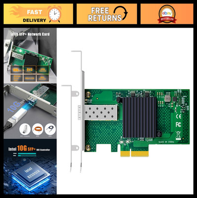 10Gb SFP+ Ethernet Network Card, Intel 82599EN, PCIe 2.0 X4, Windows/Linux/VMwar