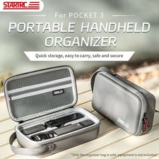 1pcs Pu Storage Bag Carrying Case Vlog Accessories For Dji Pocket 3 Grey