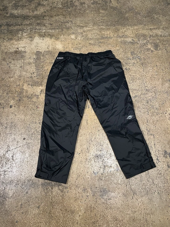 Columbia Omni-Tech Mujer’s 2X Negro Impermeable Pantalones de Lluvia Cintura Elástica Exterior Foto 2 de 4