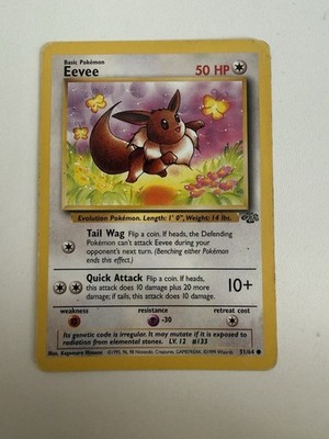 Pokémon Karte   Evoli 51/64   Jungle Set   Dschungel Set Englisch Pokemon Eevee