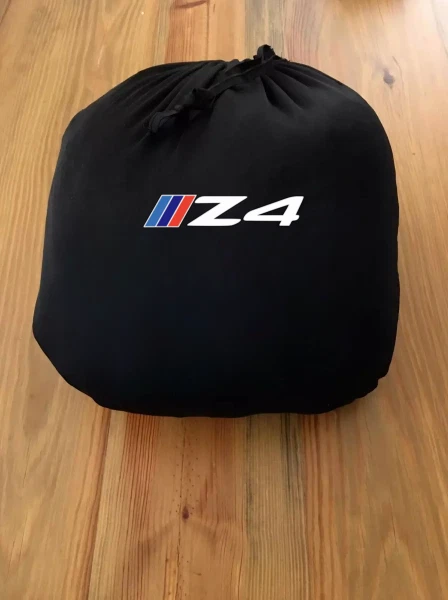 Black Car Cover For BMW Z4 Class Dust Proof Windproof  Combing Soft Indoor Car Foto 2 de 4