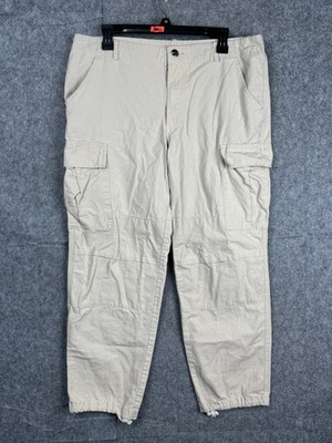 Carhartt WIP Cargo Pants Men's L Beige Hooded Theory Sweat Ripstop