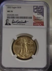 2022 US Gold Eagle 1/2 oz $25 NGC MS70 Everhart Signed