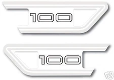 YAMAHA 1972 LS2 SIDE COVER OIL TANK DECALS GRAPHICS