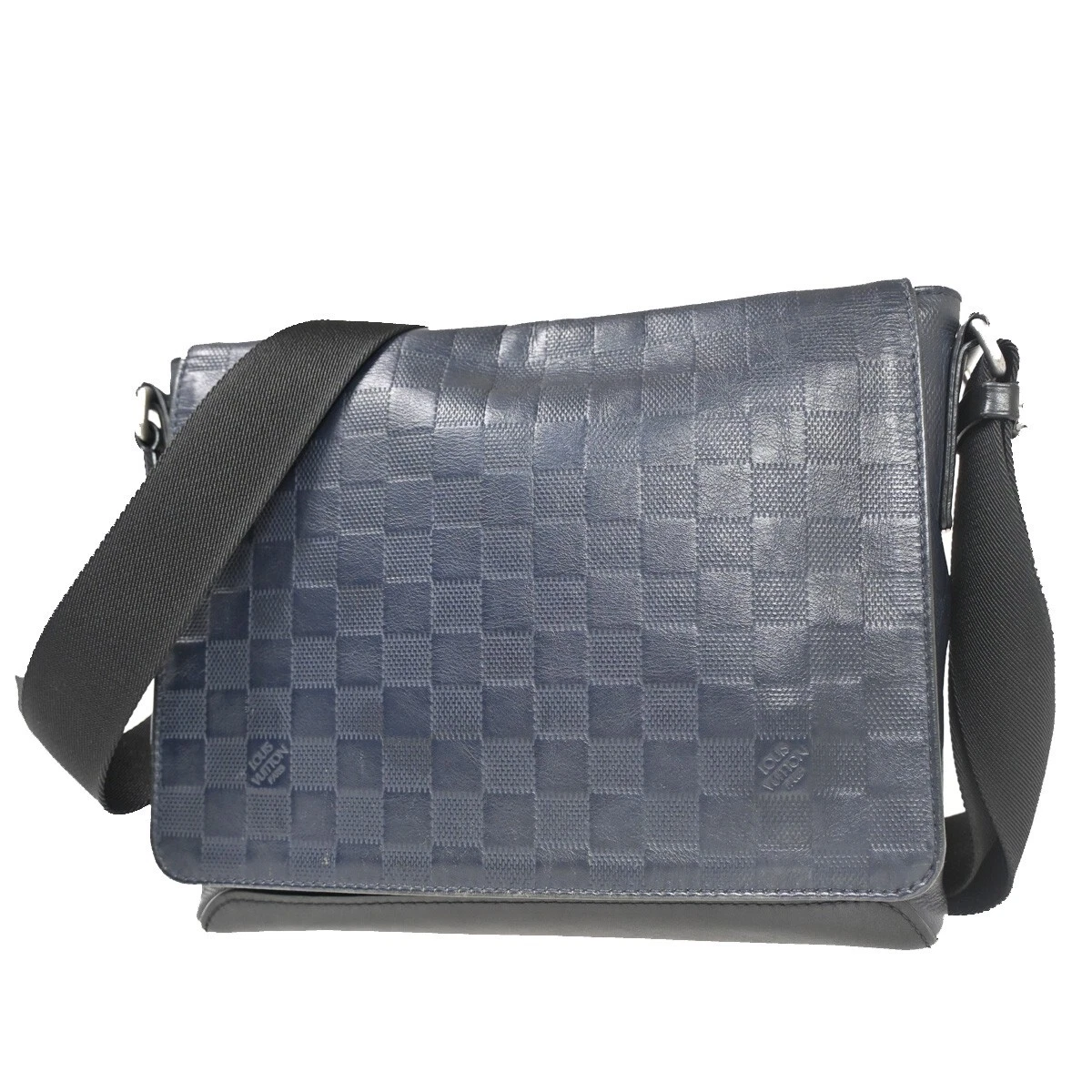 Black Louis Vuitton Damier Infini District PM Crossbody Bag