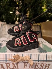 Nike Air More Uptempo Laser Crimson 2019 Black Size 5C Tod Sneakers CK0825-010