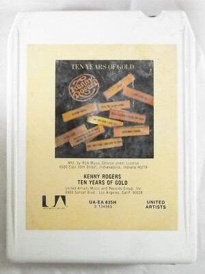 KENNY ROGERS Ten Years of Gold 8-track tape tested working