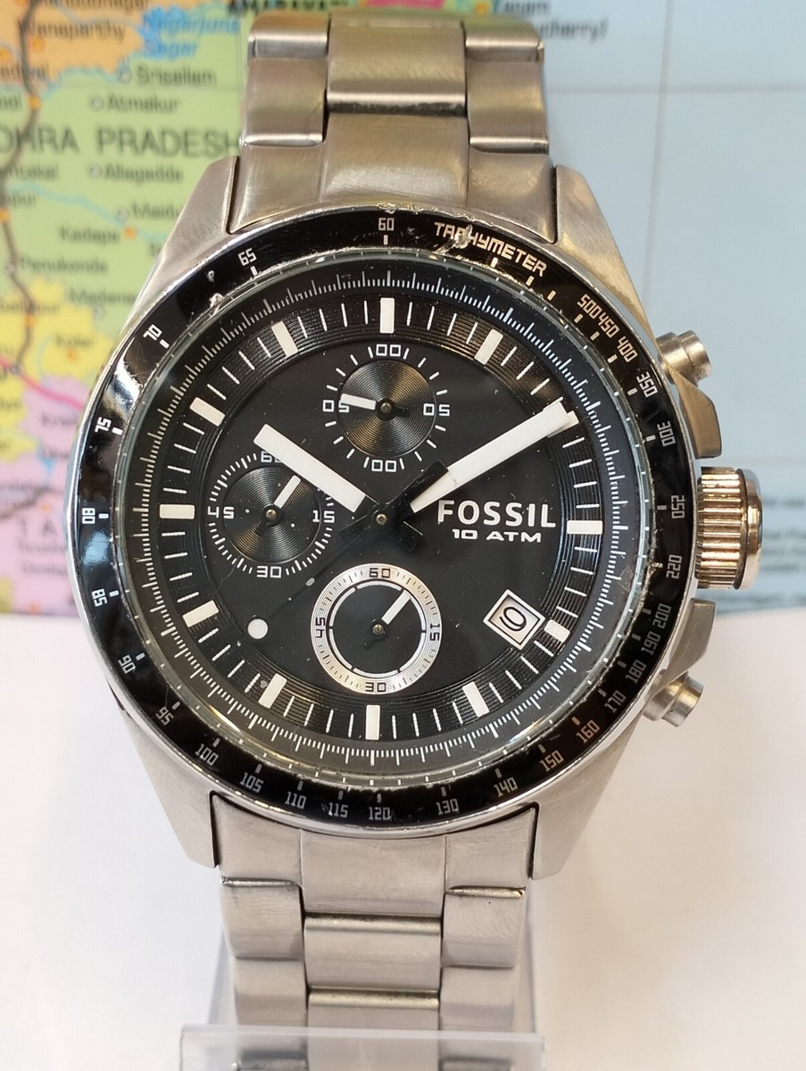 FOSSIL CHRONOGRAPH QUARTZ BLACK DIAL CH2600IE MEN'S FULL