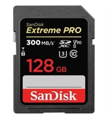 NEW SanDisk SDSDXDK-128G-ANCIN Extreme PRO 128 GB Class 3/UHS-II U3 V90 SDXC - - Picture 1 of 1