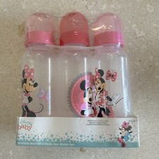 New Disney Baby Minnie Mouse Baby Girl 3 Bottles Pack