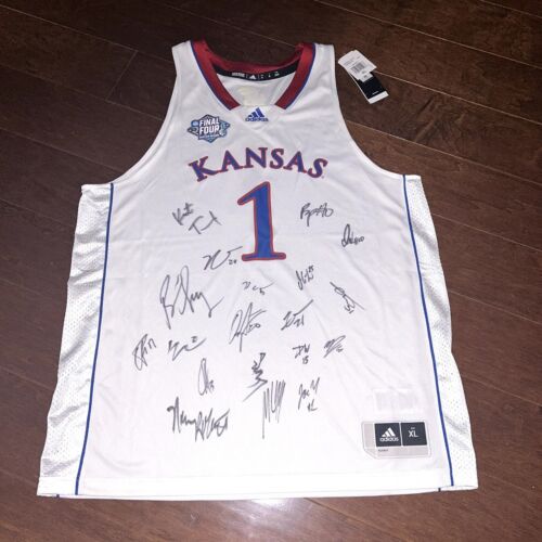 2021-2022 KANSAS JAYHAWKS signed autographed BASKETBALL JERSEY NATIONAL CHAMPS - Picture 1 of 6
