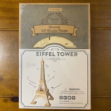 Rolife Eiffel Tower 3D Wooden Puzzle Wood Craft Toy Kits Laser Cutting Xmas Gift