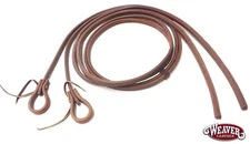 Working Cowboy Split Reins Heavy Oil Dipped 1/2" x 8' Weighted Ends by Weaver