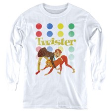 Twister Kids Long Sleeve Shirt Old School White Tee