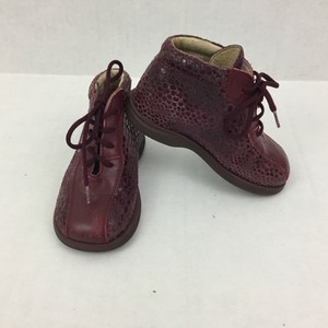 burgundy baby boy shoes