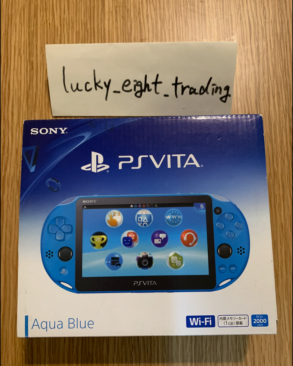 PS Vita Aqua Blue PCH 2000 Za23 Console Charger Box [N] | eBay