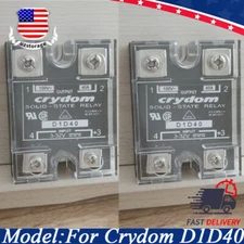 2* SSR Solid State Relay For Crydom D1D40 Module 3-32VDC SPST-NO 40A Load 100VDC