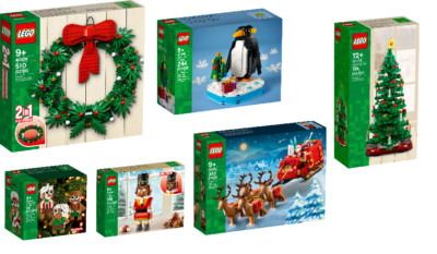 Lego Weihnachtssets zum Auswählen, Gingerbread Ornaments, Christmas Penguin, NEU