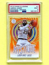 2019-20 Panini Illusions MYSTIQUE Orange LeBRON JAMES #7 PSA 9 MINT, 40K Points!
