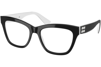 Brand New MIU MIU MU03UV ACO1O1 Black 52/18/145mm Authentic Women Eyeglasses