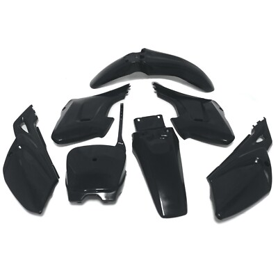 7-Piece Black Plastic Fairing Body Cover Kit For Baja Dirt Runner 125