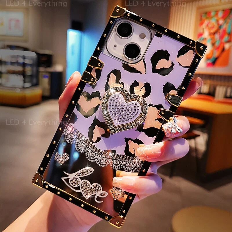 Cute Leopard Shockproof Love Heart Case For iPhone 13 Pro Max XS 12 11 7 8 XR SE - Image 4 of 4