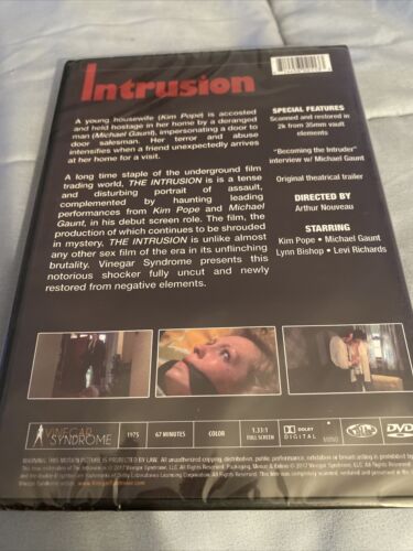 Intrusion 1975 DVD , Vinegar Syndrome New And Sealed!! OOP Rare - Foto 2 di 6