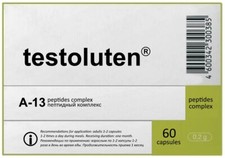 A-13 Testoluten Natural Khavinson Testes Peptide Bioregulator 60 capsules