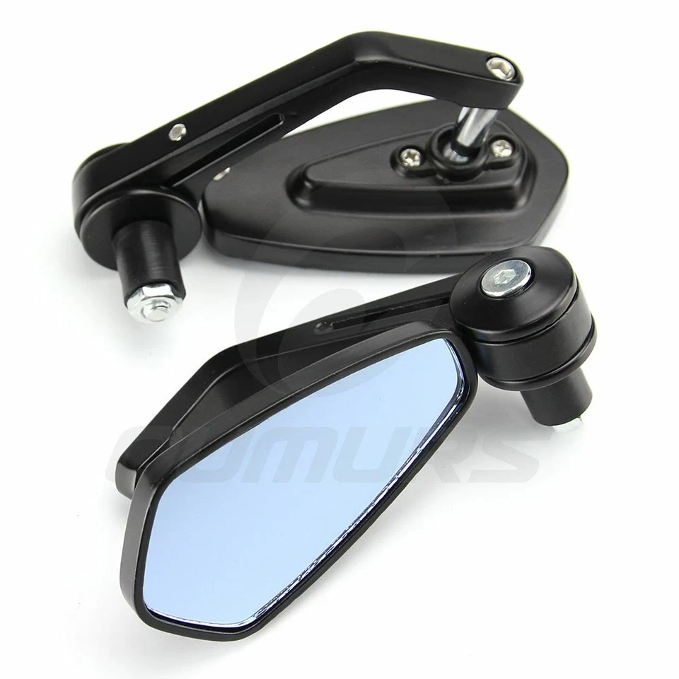 Par de espejos retrovisores laterales universales para manillar de 7/8" 22 mm Foto 3 de 4