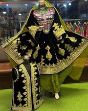 Afghan short kochi nikkah couple dress for women.party and wedding attan dress