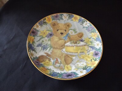 Franklin Mint Heirloom COLLECTOR'S PLATE Teddy's Easter Treat