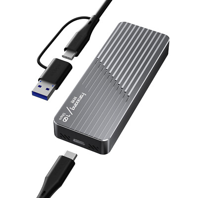 Fanxiang M.2 NVMe SATA SSD Enclosure USB Type C 10Gbps NVMe SSD External Case