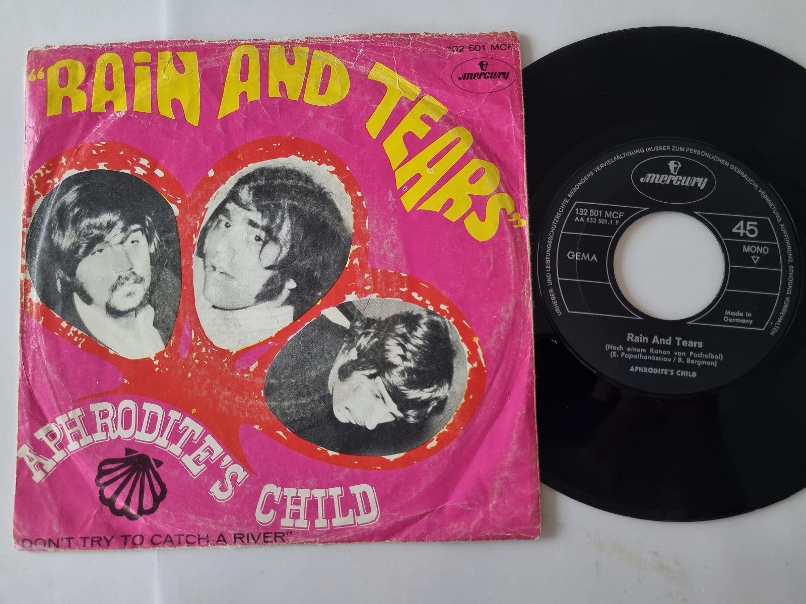 7"" Single Aphrodite's Child - Rain and tears Vinyl Germany/ Vangelis/ Demis Rous