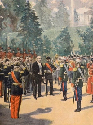 LE PETIT JOURNAL - EN RUSSIA - LE PRESIDENT FRANCAIS A PETERHOF - 1897