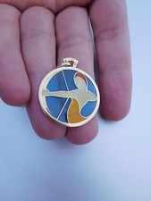 Wow Französisch Kunst Deko 18K Gold Plique De Tag Emaille Schütze Zentaur Pendel