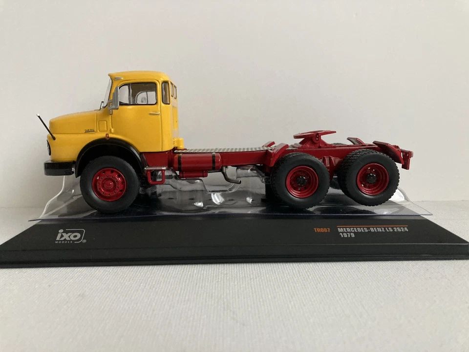 Mercedes Ls 2624 Trattore Camion 3-ASSI 1979 Giallo Red IXO TR087 1:43 Benz - Immagine 4 di 4