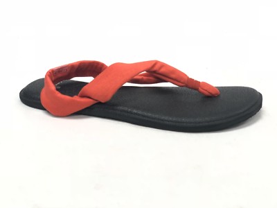 Sanuk SWS11050 Yoga Triangle Flip Flop Sandal FLAME Yoga Mat Womens NEW YOGA MAT