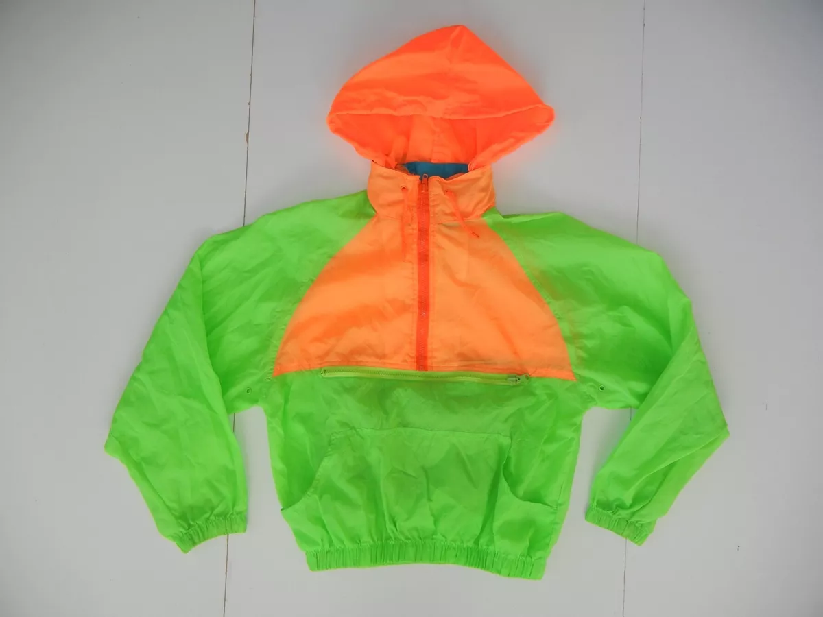 Orange and green windbreaker cheap