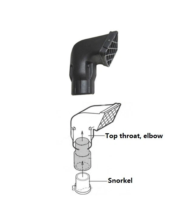 Snorkel Kit For Geo Tracker Left side Air Black 1997 1.6L Petrol - Изображение 4 из 4