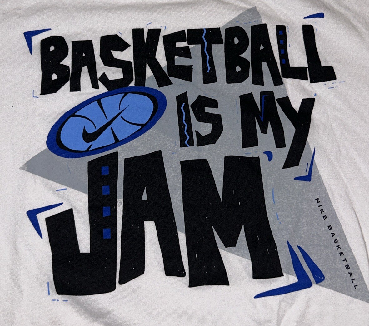 Nike Mens T Shirt Sz XL Basketball Is My Jam White Rare | eBay