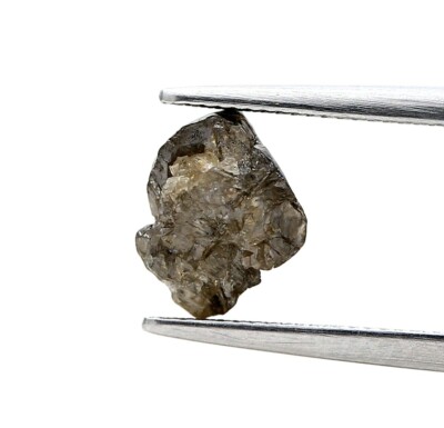 Rough Diamond 1.60tcw Grayish Brown Sparkling Natural Polygonal Shape For Gift