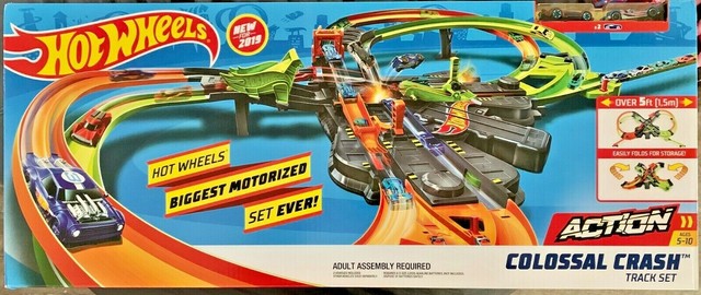hot wheels colossal crash track set