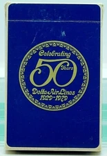 Playing Cards Delta Airlines 1929 to 1979 50 Year Anniversary Airplane