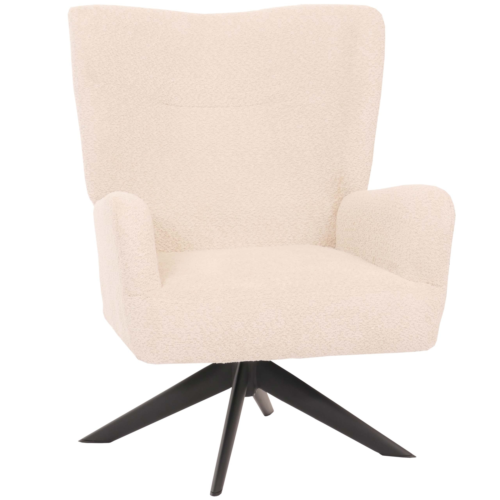 Lounge-Sessel HWC-N65, Cocktailsessel Polstersessel, drehbar, Stoff Chenille