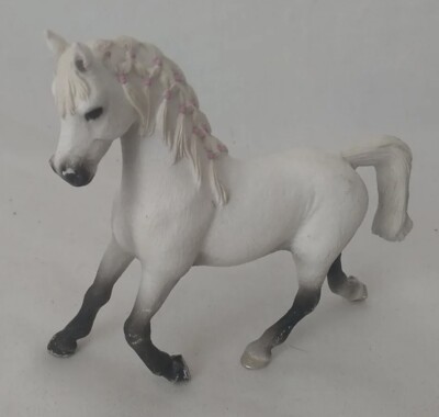 Schleich HORSE Figurine Andalusian Mare Pink Braided Mane D73527 - RETIRED - NIB