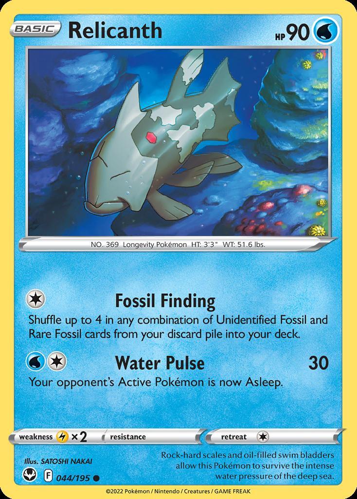 Pokemon Relicanth (44/215) Silver Tempest NM