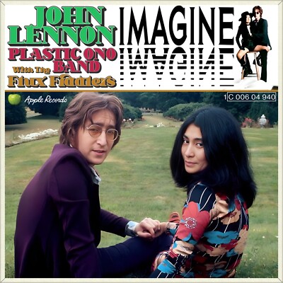 7'' JOHN LENNON ex BEATLES & PLASTIC YOKO BAND Imagine / It's So Hard APPLE 1971