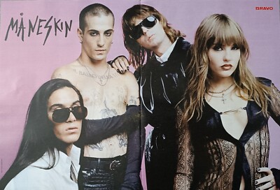 MANESKIN - A3 Poster (42 x 28 cm) - Clippings Fan Sammlung German BRAVO Magazine